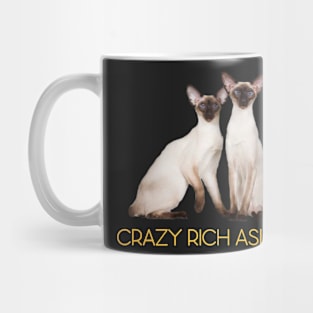 Crazy Rich Siamese Cats Mug